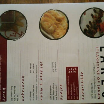 Lakeo Steakhouse of Japan Express menu 4