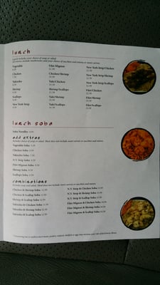 Lakeo Steakhouse of Japan Express menu 6